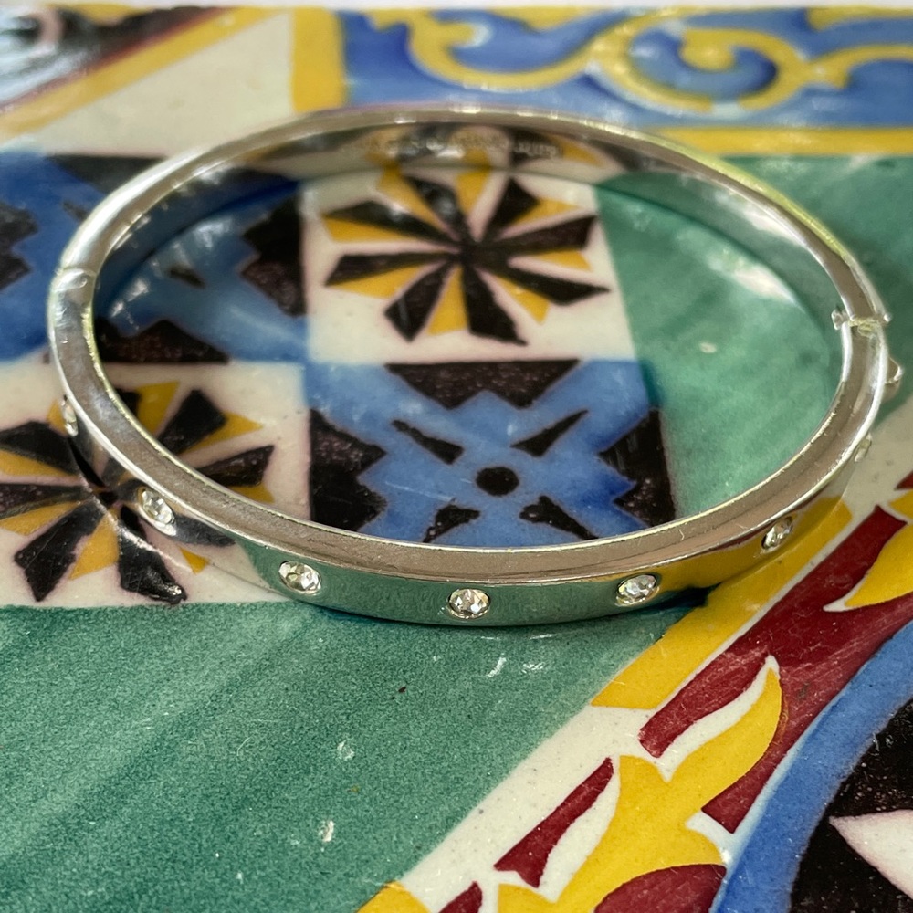 Kate Spade Silver and Rhinestones Bangle